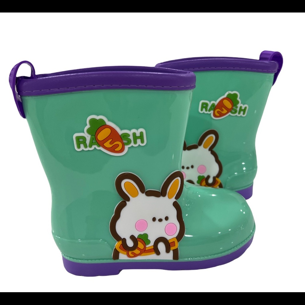 Rain Boots Little Kids Rain Boots Cartoon Dinosaur Pattern Rain Boots Non-Slip